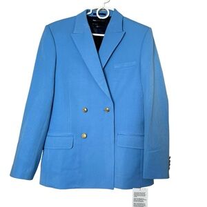 ASOS Wedding Blazer Mens 38R Blue Skinny Formal Party Groomsman Lined